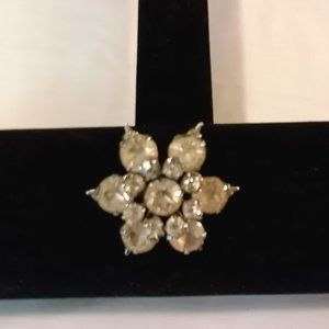 Vintage Rhinestone Lapel Pin